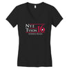 nye tyson '16 science rules Women's V-Neck T-Shirt