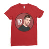 messi top Ladies Fitted T-Shirt