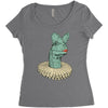 elizabethan dilophosaurus Women's Triblend Scoop T-shirt