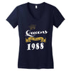 queens are born in 1988 Women's V-Neck T-Shirt