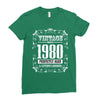 vintage made in 1980 perfectly aged a living legend Ladies Fitted T-Shirt