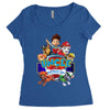 paw patrol birthday boy uncle Women's Triblend Scoop T-shirt