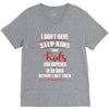 step kids white letter V-Neck Tee
