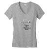 where the side quest ends Women's V-Neck T-Shirt