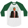 Rene Magritte Parody Impeach Trump 3/4 Sleeve Shirt