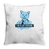 cat person Throw Pillow