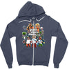 rand theft mario Zipper Hoodie