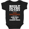 funny  built in the 50&rsquo;s, ideal gift or christmas present. Baby Bodysuit