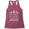 my first ugly sweater Racerback Tank