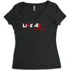 LIVE AS YOU WANT Women's Triblend Scoop T-shirt