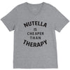 nutella is cheaper than therapy V-Neck Tee