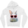 Easter Bunny Face Too Hip To Hop Zipper Hoodie