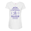 I am a Hodgkins Cancer Survivor - What's Your Superpower? Maternity Scoop Neck T-shirt