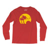 beach silhouette birds sand sunset Long Sleeve Shirts