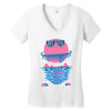 happy outdoors   porky roebuck Women's V-Neck T-Shirt