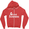 go away, i'm introverting Zipper Hoodie