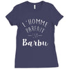 l homme parfait est barbu Ladies Fitted T-Shirt