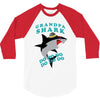 Grandpa Shark -Shark Do Do Do 3/4 Sleeve Shirt