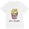 Burger and Fries Best Friends V-Neck Tee