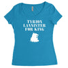 tyrion lannister for king Women's Triblend Scoop T-shirt