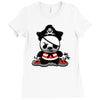 pirate panda Ladies Fitted T-Shirt