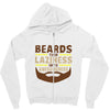 beards turn laziness into awesomeness Zipper Hoodie