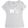 w anchor funny pub joke Women's Triblend Scoop T-shirt