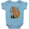 polygon fox graphic Baby Onesie