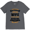 Super Cool Wife Of A Freaking Awesome Husband V-Neck Tee