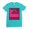 welcome to the horizon festival Ladies Fitted T-Shirt