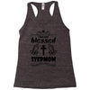 I Am One Blessed Stepmom Racerback Tank
