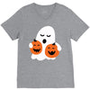 pumpkin with boo V-Neck Tee