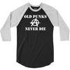 old punk rock 3/4 Sleeve Shirt