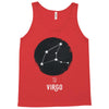 Virgo Zodiac Sign Minimal Design Tank Top
