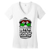 get a job, grouch! Women's V-Neck T-Shirt