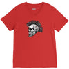 evil skull V-Neck Tee