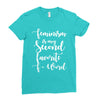 feminism is my second favorite f word Ladies Fitted T-Shirt