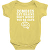 Zombies Eat Brains Dont Worry You Are Safe Baby Bodysuit