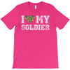 i love my soldier regular camouflage T-Shirt