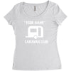 personalised your name caravan club funny gift Women's Triblend Scoop T-shirt