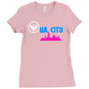 owl city retro Ladies Fitted T-Shirt