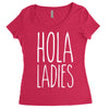 hola ladies   cool hip funny Women's Triblend Scoop T-shirt