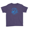 bass clef in blue Youth Tee