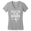 meet me at the barre ballet shoes funny Women's V-Neck T-Shirt
