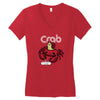 crab Women's V-Neck T-Shirt