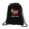 i'd hit that Drawstring Bags