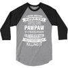 Super Cool Pawpaw Of A Freaking Awesome Granddaughter 3/4 Sleeve Shirt