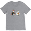 the owl and the weasel V-Neck Tee