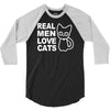 real men love cats 3/4 Sleeve Shirt