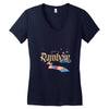 rainbow road Women's V-Neck T-Shirt
